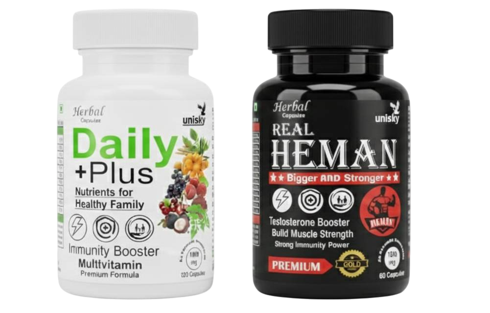 (LOVE PACK) 1 BOTTLE DAILY PLUS & 1 BOTTLE REAL HEMAN